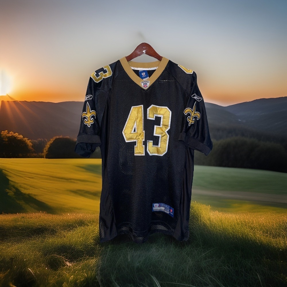 NFL Reebok New Orleans Saints 43 Sproles Jersey Men Size XXL 54 Black Sports Fan